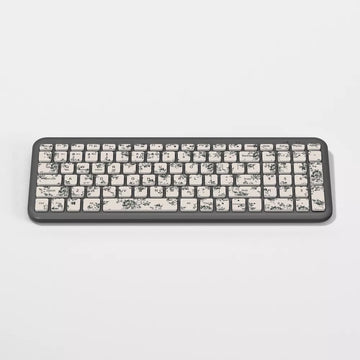 Pattern Decorated Full Size Dual Wireless Membrane Keyboard