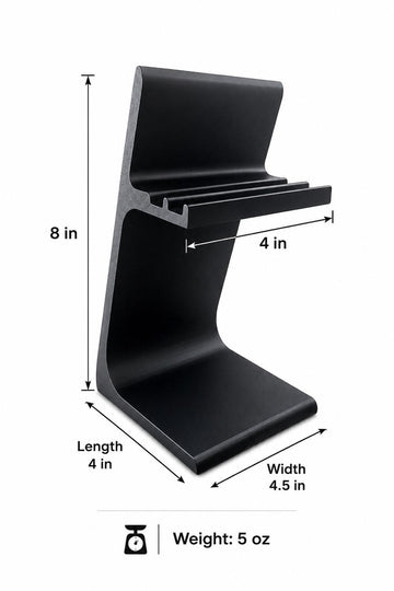 Vertical Minimalist Aluminum Tablet & Notebook Desktop Stand